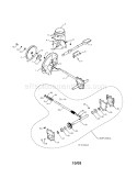 Impeller / Gear Box Diagram and Parts List for 917881065  Craftsman Snow Blower