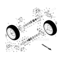 Wheels Diagram and Parts List for 917881150  Craftsman Snow Blower