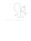 Lower Handle Diagram and Parts List for 917885522  Craftsman Snow Blower