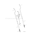 Impeller & Traction Rods Diagram and Parts List for 917885522  Craftsman Snow Blower