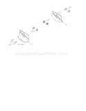 Skid Plate Diagram and Parts List for 917885522  Craftsman Snow Blower