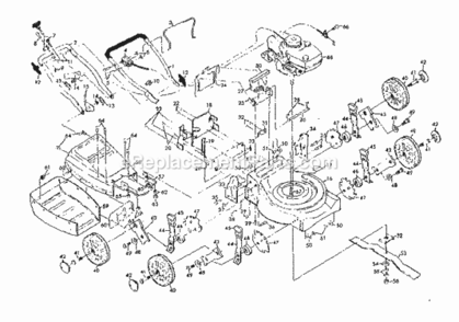 Page A Diagram and Parts List for 917907751  Craftsman Lawn Mower