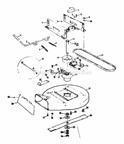 Page C Diagram and Parts List for 91796270  Craftsman Lawn Tractor