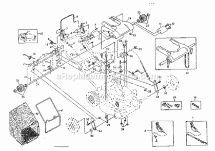 Page B Diagram and Parts List for 917974300  Craftsman Lawn Mower