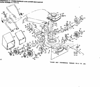 Page A Diagram and Parts List for 917974713  Craftsman Lawn Mower