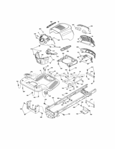 Page B Diagram and Parts List for 917986340  Craftsman Lawn Tractor