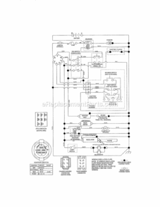 Page K Diagram and Parts List for 917986360  Craftsman Lawn Tractor