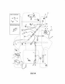 Page A Diagram and Parts List for 917986370  Craftsman Lawn Tractor