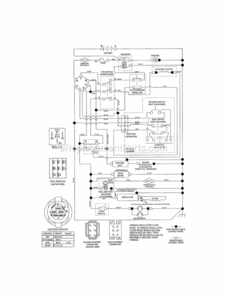 Page K Diagram and Parts List for 917986370  Craftsman Lawn Tractor
