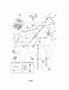 Page A Diagram and Parts List for 917986410  Craftsman Lawn Tractor