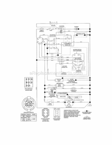 Page K Diagram and Parts List for 917986430  Craftsman Lawn Tractor