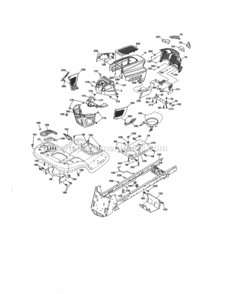 Page B Diagram and Parts List for 917986450  Craftsman Lawn Tractor