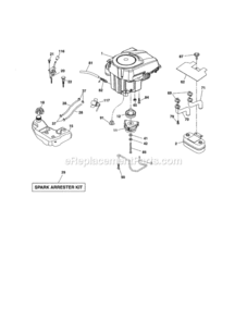 Part Location Diagram of 445962 Craftsman Muffler Assembly