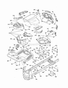 Page B Diagram and Parts List for 917986470  Craftsman Lawn Tractor