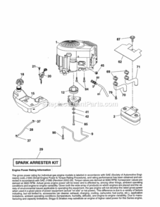 Page D Diagram and Parts List for 917986470  Craftsman Lawn Tractor