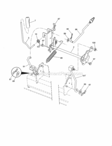 Page G Diagram and Parts List for 917986470  Craftsman Lawn Tractor