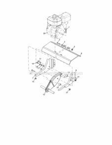 Part Location Diagram of 188195X479 Craftsman Engine Bracket