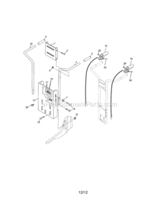 Part Location Diagram of 9209RX615 Craftsman Panel.Handle