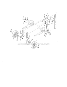 Page C Diagram and Parts List for 917986940  Craftsman Tiller