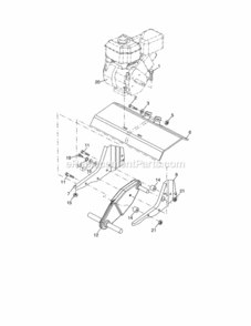 Part Location Diagram of 583779201 Craftsman Shield Tine