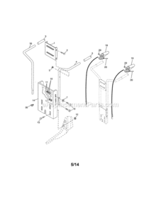 Page A Diagram and Parts List for 917986941  Craftsman Tiller