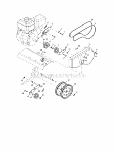 Part Location Diagram of 584911201 Husqvarna Pulley
