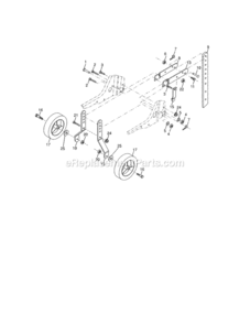 Page C Diagram and Parts List for 917986941  Craftsman Tiller