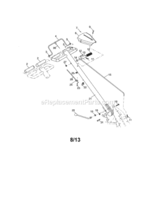 Page A Diagram and Parts List for 917986961  Craftsman Tiller