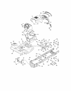 Page B Diagram and Parts List for 917990390  Craftsman Lawn Tractor