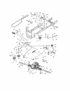 Page C Diagram and Parts List for 917990420  Craftsman Lawn Tractor