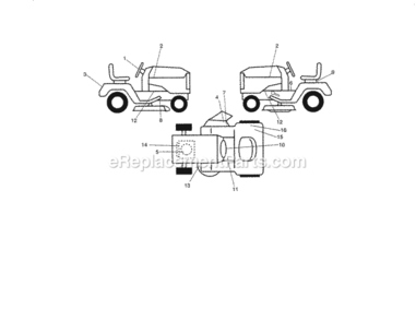 Page I Diagram and Parts List for 917990420  Craftsman Lawn Tractor