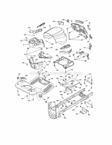 Page B Diagram and Parts List for 917990460  Craftsman Lawn Tractor