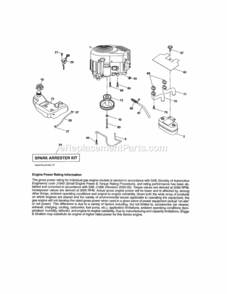 Page D Diagram and Parts List for 917990480  Craftsman Lawn Tractor