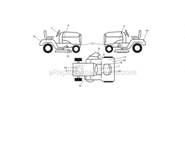 Page I Diagram and Parts List for 917990480  Craftsman Lawn Tractor