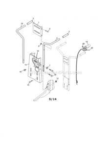 Page A Diagram and Parts List for 917992060  Craftsman Tiller