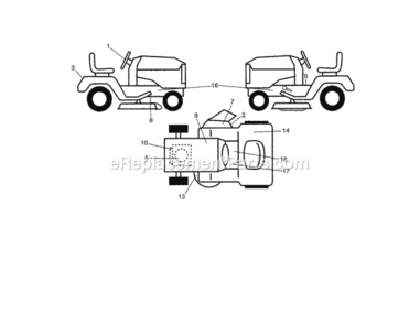 Page G Diagram and Parts List for 917992880  Craftsman Lawn Tractor
