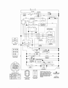 Page K Diagram and Parts List for 917992901  Craftsman Lawn Tractor