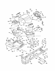 Page B Diagram and Parts List for 917992901  Craftsman Lawn Tractor