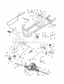 Page C Diagram and Parts List for 917992901  Craftsman Lawn Tractor