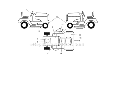Page I Diagram and Parts List for 917992901  Craftsman Lawn Tractor