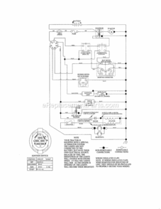 Page K Diagram and Parts List for 917992950  Craftsman Lawn Tractor