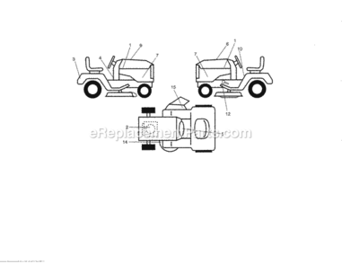 Page I Diagram and Parts List for 917992950  Craftsman Lawn Tractor