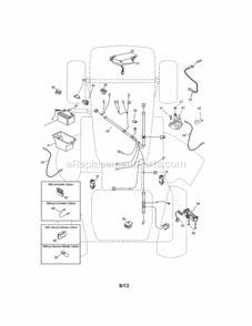 Page A Diagram and Parts List for 917992960  Craftsman Lawn Tractor