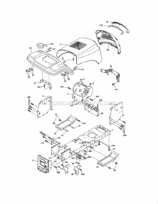 Page B Diagram and Parts List for 917992960  Craftsman Lawn Tractor