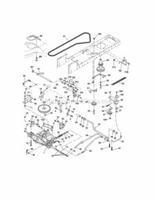 Page C Diagram and Parts List for 917992960  Craftsman Lawn Tractor
