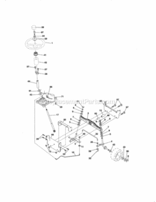 Page E Diagram and Parts List for 917992960  Craftsman Lawn Tractor