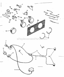 Page E Diagram and Parts List for 91799420  Craftsman Lawn Tractor