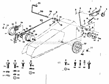 Page C Diagram and Parts List for 91799421  Craftsman Lawn Tractor