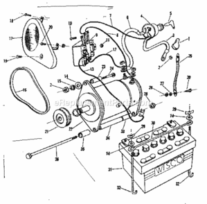 Page C Diagram and Parts List for 91799530  Craftsman Lawn Tractor