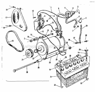 Page C Diagram and Parts List for 91799800  Craftsman Lawn Tractor